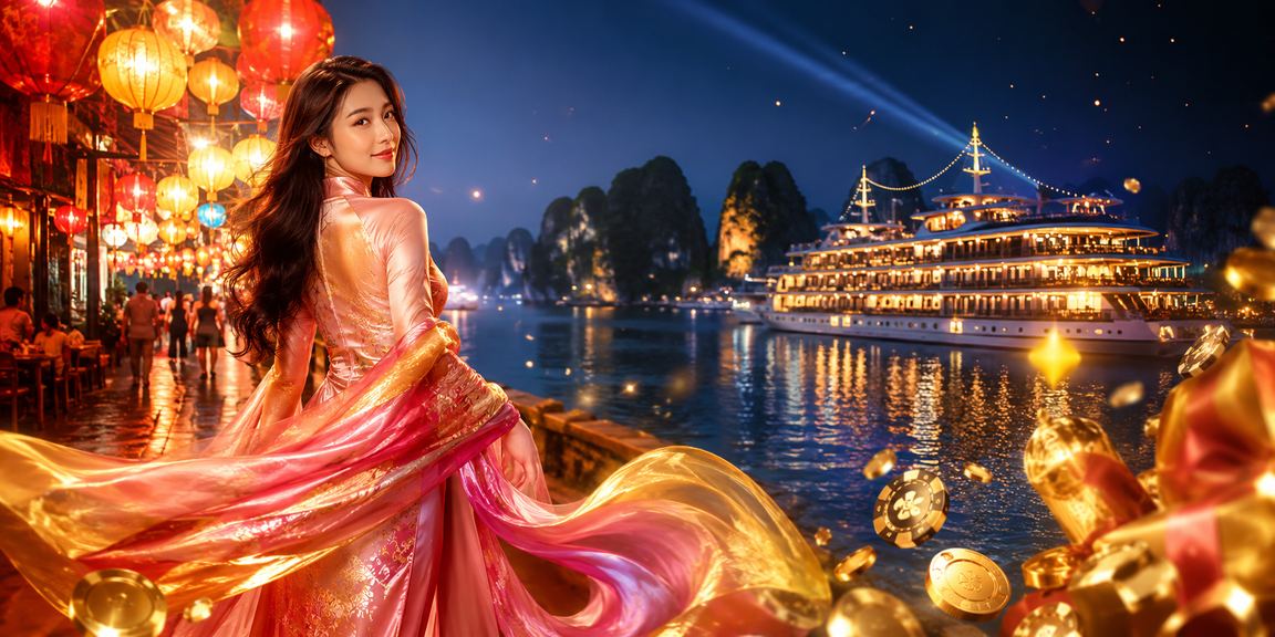 Trải nghiệm giải trí casino và cá cược tại vịnh Hạ Long với trang phục áo dài truyền thống